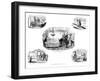 Various Cartoons, 1829-George Cruikshank-Framed Giclee Print