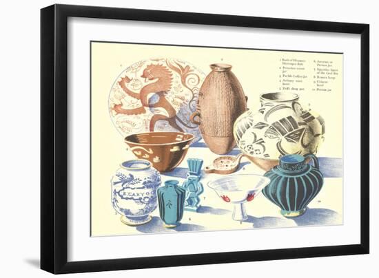 Various Ceramics-null-Framed Art Print