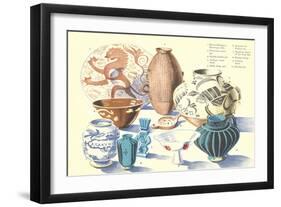 Various Ceramics-null-Framed Art Print