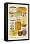 Various Cheeses in Household Management Book-null-Framed Stretched Canvas