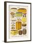 Various Cheeses in Household Management Book-null-Framed Art Print