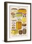 Various Cheeses in Household Management Book-null-Framed Art Print