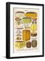 Various Cheeses in Household Management Book-null-Framed Art Print