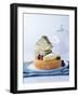 Various Cheeses on Cheese Platter with Figs, Blackberries-null-Framed Photographic Print