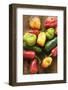 Various Chili Peppers with Drops of Water-Foodcollection-Framed Photographic Print