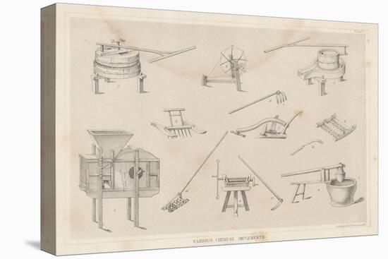 Various Chinese Implements, 1855-null-Stretched Canvas