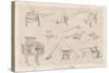 Various Chinese Implements, 1855-null-Stretched Canvas