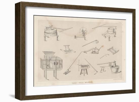 Various Chinese Implements, 1855-null-Framed Giclee Print