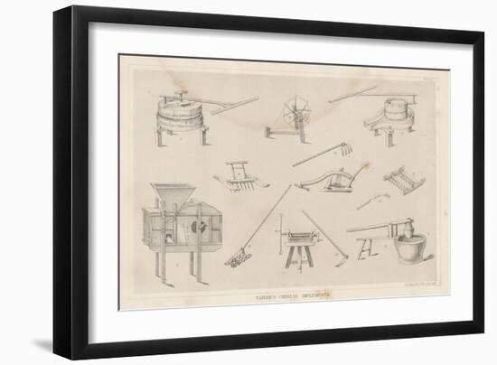 Various Chinese Implements, 1855-null-Framed Giclee Print