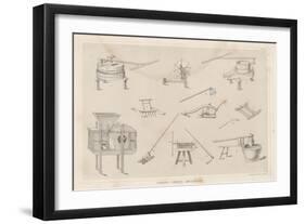 Various Chinese Implements, 1855-null-Framed Giclee Print