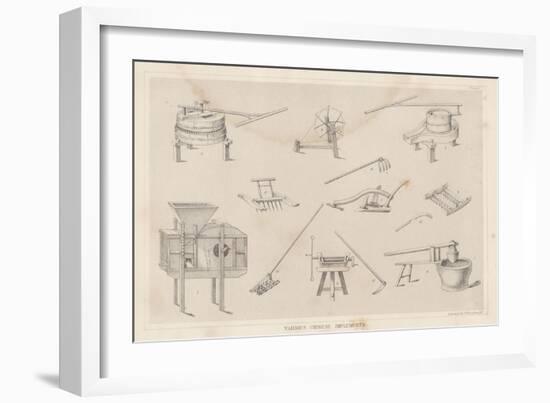 Various Chinese Implements, 1855-null-Framed Giclee Print