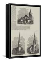 Various Churches-null-Framed Stretched Canvas