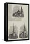 Various Churches-null-Framed Stretched Canvas