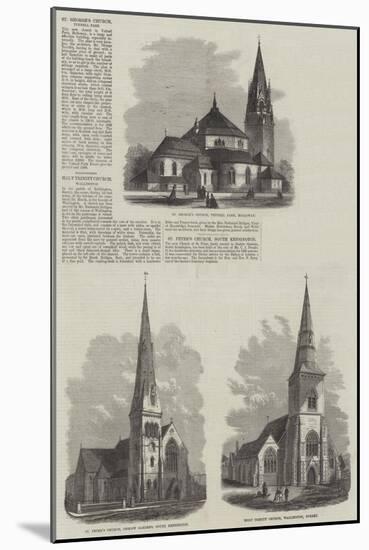 Various Churches-null-Mounted Giclee Print