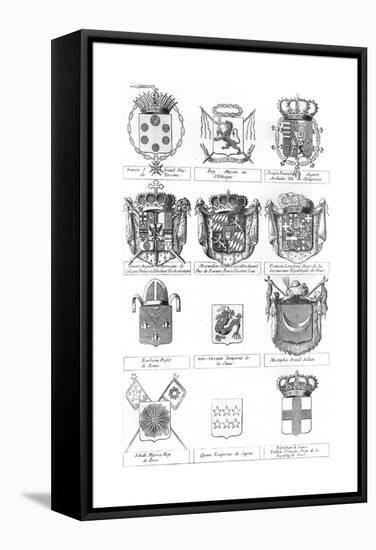 Various Coats of Arms-null-Framed Stretched Canvas