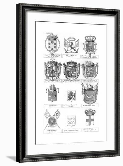 Various Coats of Arms-null-Framed Giclee Print