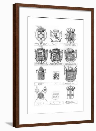 Various Coats of Arms-null-Framed Giclee Print