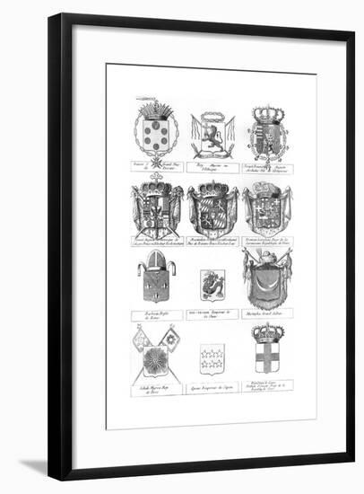 Various Coats of Arms-null-Framed Giclee Print