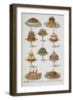 Various Cold Meat Dishes-Isabella Beeton-Framed Giclee Print