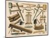 Various Cooper's Tools-null-Mounted Art Print