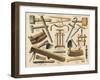 Various Cooper's Tools-null-Framed Art Print