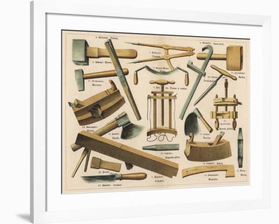 Various Cooper's Tools-null-Framed Art Print