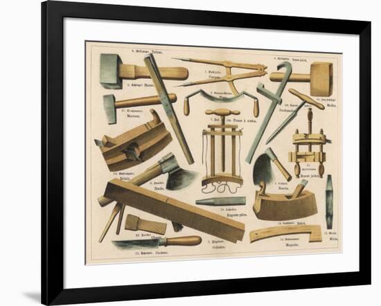 Various Cooper's Tools-null-Framed Art Print