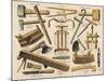 Various Cooper's Tools-null-Mounted Art Print