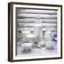 Various Dairy Products in Front of Window Frame-Peter Rees-Framed Photographic Print