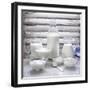 Various Dairy Products in Front of Window Frame-Peter Rees-Framed Photographic Print