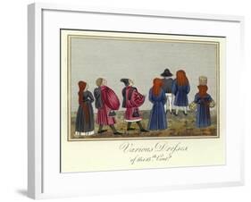 Various Dresses of the 15th Century-null-Framed Giclee Print