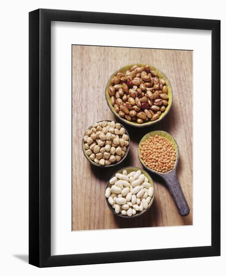 Various Dried Pulses-Eising Studio - Food Photo and Video-Framed Photographic Print