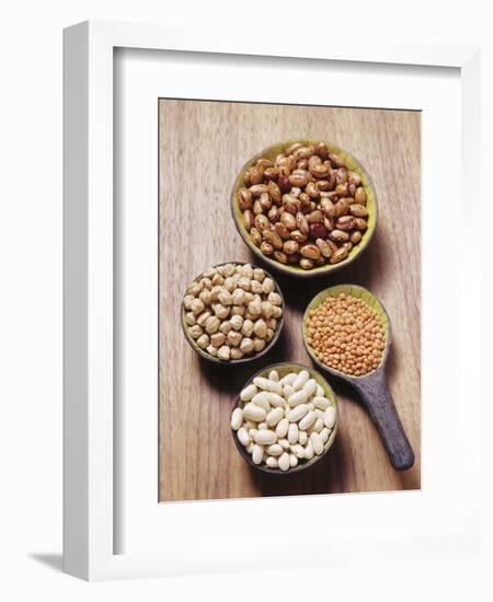 Various Dried Pulses-Eising Studio - Food Photo and Video-Framed Photographic Print