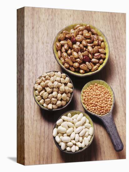 Various Dried Pulses-Eising Studio - Food Photo and Video-Stretched Canvas