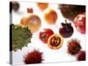 Various Exotic Fruits on a Sheet of Glass-Damir Begovic-Stretched Canvas