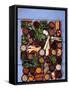 Various Exotic Herbs and Spices in Bowls-Alberto Cassio-Framed Stretched Canvas