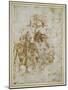 Various Figure Studies-Michelangelo Buonarroti-Mounted Giclee Print