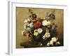 Various Flowers and Roses in a Basket, a Bouquet of Roses on the Table-Henri Fantin-Latour-Framed Giclee Print