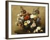 Various Flowers and Roses in a Basket, a Bouquet of Roses on the Table-Henri Fantin-Latour-Framed Giclee Print