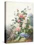 Various Flowers Growing in a Landscape Setting-Antoine Pascal-Stretched Canvas