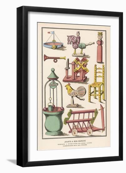 Various French Toys Available at Bon Marche Paris-null-Framed Art Print