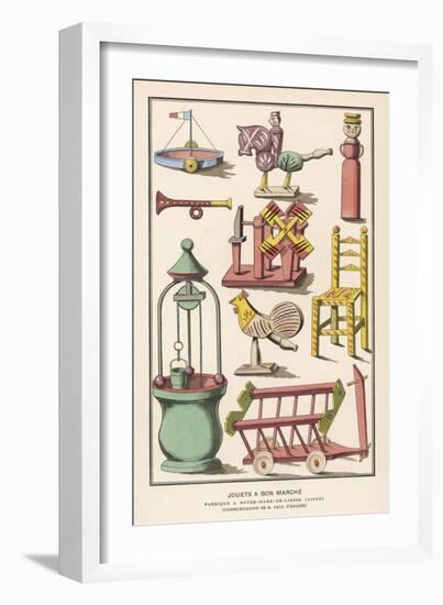 Various French Toys Available at Bon Marche Paris-null-Framed Art Print