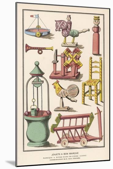 Various French Toys Available at Bon Marche Paris-null-Mounted Art Print