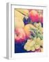 Various Fruit and Vegetables with a Vintage Grunge Effect Added-kjpargeter-Framed Photographic Print