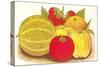 Various Fruits, Illustration-null-Stretched Canvas