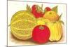 Various Fruits, Illustration-null-Mounted Premium Giclee Print