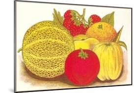 Various Fruits, Illustration-null-Mounted Art Print