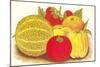Various Fruits, Illustration-null-Mounted Art Print