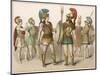 Various Greek Costumes: Warriors-null-Mounted Art Print