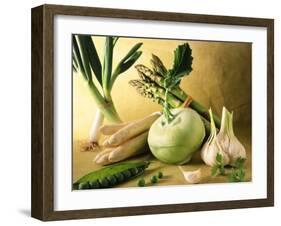 Various Green & White Vegetables-Ulrike Koeb-Framed Photographic Print